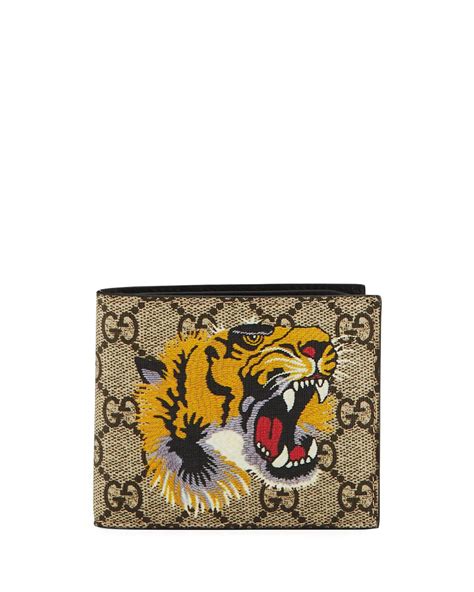 gucci tiger wallet mens|gucci wallet men tiger.